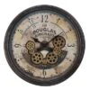 FURNIinspire Wall Clocks Round Gear Mechanism Wall Hanging Clock Living Room Decorative Timepiece Vintage Wall Decor, Brown, 20"*20"*3" -Outdoor Kitchen & Living GUEST 037f6bd6 4500 43d9 85da 2a5c55b936b2
