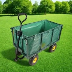 FURNIinspire Wheelbarrows And Lawn Carts Flower Cart Garden Flower Cart, Multi Function Wagon Cart With Handle, Green, 44“*20"*41" -Outdoor Kitchen & Living GUEST 0c9ff346 0699 44af 9e4b 79d560edbf8e