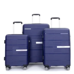 FURNIinspire Bag And Luggage Sets 3 Piece Travel Suitcase Set With Spinner Wheels, Stylish Lightweight Carry On Luggage, Blue, 18.9"*11.77"*28.94" 11 FURNIinspire Bag And Luggage Sets 3 Piece Travel Suitcase Set With Spinner Wheels, Stylish Lightweight Carry On Luggage, Blue, 18.9"*11.77"*28.94" -Outdoor Kitchen & Living GUEST 11983139 8560 4623 bc1d c9a0ca36268e