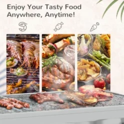 FURNIinspire Outdoor Grills, Griddles And Smokers Stainless Steel Portable Grill, Professional Folding Charcoal For Outdoor, Black, 31.5"*16.16"*9" -Outdoor Kitchen & Living GUEST 197e3c05 4b9b 476f 957c c2d24c5a6fa4