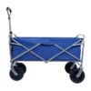 FURNIinspire Outdoor Serving Carts Collapsible Folding Wagon 300L Collapsible Wagon With Tailgate All-Terrain Wheels, Blue, 35.43"*21.85"*39.17" -Outdoor Kitchen & Living GUEST 1d901176 c260 43a2 a95b b7bf90aa0799