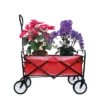 FURNIinspire Wheelbarrows And Lawn Carts Multi-Purpose Outdoor Utility Cart, Foldable Wagon With Metal Frame And Handle, Red, 41“*21"*47" -Outdoor Kitchen & Living GUEST 2325b1b9 c35e 43d1 8f87 1ee51dd3a8b2