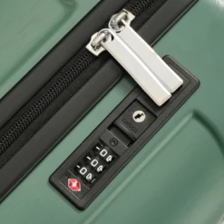 FURNIinspire Bag And Luggage Sets 20 Inch Luggage Set, Lightweight Checked Suitcase With 2 Mesh Bag Travel, Blackish Green, 8.3"*13.6"*21.5" -Outdoor Kitchen & Living GUEST 2426c5f1 492d 4f39 936f 6b2c67965a83