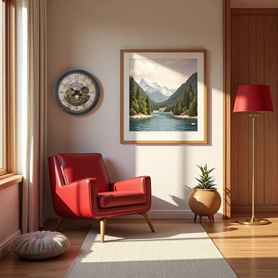 FURNIinspire Wall Clocks Round Gear Mechanism Wall Hanging Clock Living Room Decorative Timepiece Vintage Wall Decor, Brown, 20"*20"*3" 5 FURNIinspire Wall Clocks Round Gear Mechanism Wall Hanging Clock Living Room Decorative Timepiece Vintage Wall Decor, Brown, 20"*20"*3" - Image 3