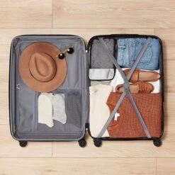 FURNIinspire Bag And Luggage Sets 3 Piece Rolling Suitcase Set, Hard Suitcases With Wheels, Lightweight Travel Luggage, Blue, 21.46"*12.01"*30.51" -Outdoor Kitchen & Living GUEST 257ca9e9 26e2 4711 b37b fd75597ab39d