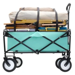 FURNIinspire Outdoor Serving Carts 360lbs Collapsible Foldable Wagon Cart With Strapping System For Camping Shopping, Blue, 35.04"*21.65"*38.98" 10 FURNIinspire Outdoor Serving Carts 360lbs Collapsible Foldable Wagon Cart With Strapping System For Camping Shopping, Blue, 35.04"*21.65"*38.98" -Outdoor Kitchen & Living GUEST 283b8d1e dc26 429e bf14 f7382b9cd94d
