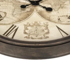 FURNIinspire Wall Clocks Round Living Room Roman Numeral Clock Decorative Hanging Clock Vintage Timepiece Home Decor, Brown, 20"*20"*2" 9 FURNIinspire Wall Clocks Round Living Room Roman Numeral Clock Decorative Hanging Clock Vintage Timepiece Home Decor, Brown, 20"*20"*2" -Outdoor Kitchen & Living GUEST 291bec46 cc53 415d aa89 a4456339df14