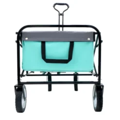 FURNIinspire Outdoor Serving Carts 360lbs Foldable Wagon Cart Beach Wagon Utility Cart Wagon Grocery Cart For Fishing, Blue, 35.04"*21.65"*38.98" -Outdoor Kitchen & Living GUEST 29eebebd 9cad 44c2 b3b8 b15b941dde83