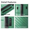 FURNIinspire Bag And Luggage Sets 3 Piece Textured Travel Luggage, Hard Suitcase Set With Wheels, Scratch-Resistant, Green, 21.65"*13.19"*31.1" -Outdoor Kitchen & Living GUEST 2af88b0f 4a72 4d65 aa7d 14fc35ba8a04
