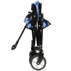 FURNIinspire Outdoor Serving Carts Colorful Collapsible Foldable Wagon Cart Beach Wagon Utility Wagon Grocery Cart 225lbs, Blue, 35.04"*22.44"*38.58" -Outdoor Kitchen & Living GUEST 2ca1a168 8acc 4359 a56f 6345f62b952e