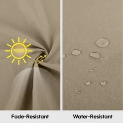 FURNIinspire Outdoor Seat Cushions 2pcs Waterproof Patio Seat Cushion, Breathable Lounge Chair Cushion Replacement, Brown, 73"*24"*2.36" -Outdoor Kitchen & Living GUEST 31536682 fe97 4cca a8aa 0600bd570a78