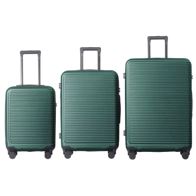 FURNIinspire Bag And Luggage Sets 3 Piece Travel Hard Shell Luggage, Lightweight Rolling Suitcases With Wheels, Green, 20.67"*11.61"*29.92" 7 FURNIinspire Bag And Luggage Sets 3 Piece Travel Hard Shell Luggage, Lightweight Rolling Suitcases With Wheels, Green, 20.67"*11.61"*29.92" - Image 5