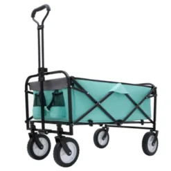 FURNIinspire Outdoor Serving Carts 360lbs Collapsible Foldable Wagon Cart With Strapping System For Camping Shopping, Blue, 35.04"*21.65"*38.98" 11 FURNIinspire Outdoor Serving Carts 360lbs Collapsible Foldable Wagon Cart With Strapping System For Camping Shopping, Blue, 35.04"*21.65"*38.98" -Outdoor Kitchen & Living GUEST 3762d8dd 454e 49fa a6ea 2cb903292817