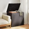 FURNIinspire Deck Boxes, Portable Storage Box With Waterproof Function For Patio Furniture, Garden Tools, All Weather Use, Brown, 22"*17.1"*20.9" -Outdoor Kitchen & Living GUEST 384ccc4e fdf5 496c be33 75413fff4bd7