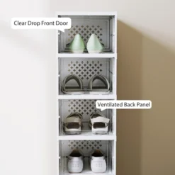 FURNIinspire Shoe Racks Living Room Shoe Boxes Units Shoe Organizer Storage Stackable Shelves For Entryway, Hallway, White, 13.8"*10.2"*55.1" 9 FURNIinspire Shoe Racks Living Room Shoe Boxes Units Shoe Organizer Storage Stackable Shelves For Entryway, Hallway, White, 13.8"*10.2"*55.1" -Outdoor Kitchen & Living GUEST 3a4f8063 ec90 447e 9346 9bef2e205647