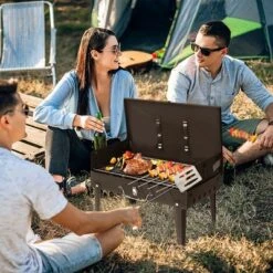 FURNIinspire Outdoor Grills, Griddles And Smokers Professional Square Charcoal Grill, Heavy Duty Portable BBQ System Patio, Black, 17.9"*12.79"*3.15" 9 FURNIinspire Outdoor Grills, Griddles And Smokers Professional Square Charcoal Grill, Heavy Duty Portable BBQ System Patio, Black, 17.9"*12.79"*3.15" -Outdoor Kitchen & Living GUEST 3f92a257 3d0b 440e a8a8 56e71cb67a73