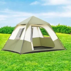 FURNIinspire Camping Tents 6 Person Camping Tent With Rainfly And Carry Bag For Hiking Outdoor, Easy To Assemble Tent, Green, 107.87"*120"*65.98" -Outdoor Kitchen & Living GUEST 4048e470 47d3 4100 9767 f819fe8309c4