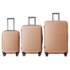 FURNIinspire Bag And Luggage Sets 3 Piece Travel Hard Shell Luggage, Lightweight Rolling Suitcases With Wheels, Brown, 20.67"*11.61"*29.92" 11 FURNIinspire Bag And Luggage Sets 3 Piece Travel Hard Shell Luggage, Lightweight Rolling Suitcases With Wheels, Brown, 20.67"*11.61"*29.92" -Outdoor Kitchen & Living GUEST 419254b3 0370 4d41 bf1a 43e42fef09f0