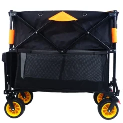 Furniinspire Wheelbarrows And Lawn Carts Big Large Capacity Folding Cart, Extra Long Extender Wagon Cart, Black And Orange, 53“*20"*51" 10 Furniinspire Wheelbarrows And Lawn Carts Big Large Capacity Folding Cart, Extra Long Extender Wagon Cart, Black And Orange, 53“*20"*51" -Outdoor Kitchen & Living GUEST 42117dc5 5657 44e1 9b96 05536f309fbe