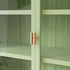 FURNIinspire Kitchen And Dining Cabinets Elegant Modern 2 Door Wall Cabinet Pantry Cabinets With 3 Shelves For Dining Room, Green, 9.06"*27.56"*23.62" -Outdoor Kitchen & Living GUEST 457fc042 83f6 419d a2ae eaac35acf019