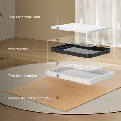 FURNIinspire Bathroom Vanity Mirrors Wall Mirror With Aluminum Alloy Framed, Rectangle Bathroom Mirror Vanity Mirror, Tempered Glass, Black, 30"*40" 5 FURNIinspire Bathroom Vanity Mirrors Wall Mirror With Aluminum Alloy Framed, Rectangle Bathroom Mirror Vanity Mirror, Tempered Glass, Black, 30"*40" - Image 3