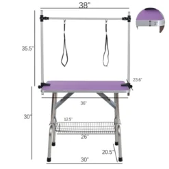 FURNIinspire Pet Grooming Tools Foldable Pet Grooming Table For Pet Large Dogs And Cats With Adjustable, Bathing Station, Purple, 38"*23.6"*65.5" -Outdoor Kitchen & Living GUEST 4c799d1a c307 4da7 9ba4 7eb8eb5ca6dc