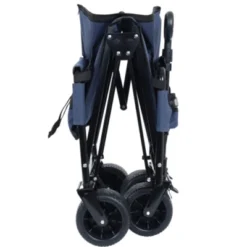 FURNIinspire Outdoor Serving Carts 3-in-1 Convertible Heavy-Duty Folding Wagon Cart With Bench Seat Storage 500lbs, Blue, 37"*24.02"*40.94" -Outdoor Kitchen & Living GUEST 4c8e2f82 239a 4edb 845a 551f2bdf7975