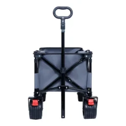 FURNIinspire Wheelbarrows And Lawn Carts Garden Cart Yard Cart, Collapsible Folding Wagon, Beach Wagon For Camping, Gray, 46.85"*22.05"*41.34" -Outdoor Kitchen & Living GUEST 4e9f539e 7783 4758 a933 017004d743b9