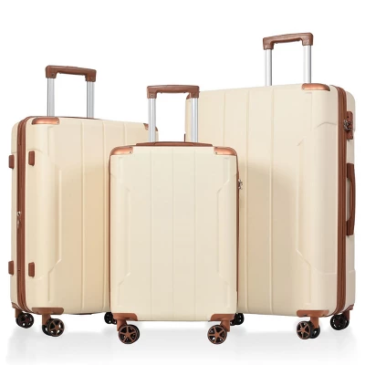 FURNIinspire Bag And Luggage Sets 3 Piece Suitcase Set, Expandable Hard Shell Carry On Luggage Sets, Travel Luggage White, 12"*18.3"*29.9" 7 FURNIinspire Bag And Luggage Sets 3 Piece Suitcase Set, Expandable Hard Shell Carry On Luggage Sets, Travel Luggage White, 12"*18.3"*29.9" - Image 5