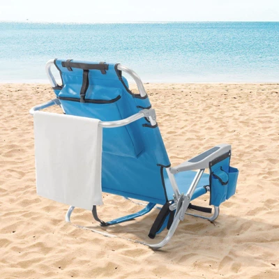 FURNIinspire Outdoor Portable Chair Adjustable Back Lightweight Design For Beach And Picnic, Blue, 24.8"*25.6"*32.28" 3 FURNIinspire Outdoor Portable Chair Adjustable Back Lightweight Design For Beach And Picnic, Blue, 24.8"*25.6"*32.28"