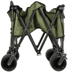 FURNIinspire Outdoor Serving Carts Collapsible Foldable Extended Wagon With 480lb Weight Capacity All-Terrain Beach Wheels, Green, 37.8"*21.65"*34.33" -Outdoor Kitchen & Living GUEST 5fe2ff16 9984 41b9 b99a acc374cd7381