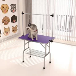 FURNIinspire Pet Grooming Tools Foldable Pet Grooming Table For Pet Large Dogs And Cats With Adjustable, Bathing Station, Purple, 38"*23.6"*65.5" -Outdoor Kitchen & Living GUEST 618bd25e 6da1 4a1c bcf7 b8be74e03702