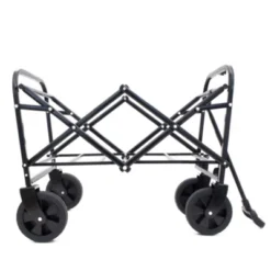 FURNIinspire Outdoor Serving Carts Minimeetall Extention Collapsible Foldable Wagon Cart For Camping Shopping 225lbs, Green, 25.98"*17.32"*37.4" -Outdoor Kitchen & Living GUEST 6303f1cd 7a91 48f0 b813 b24bd9a3e125