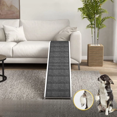 FURNIinspire Dog Ramp For Bed, Pet Ramp For Dogs With Non-Slip Carpet And Top Platform,74"*16"*25" 6 FURNIinspire Dog Ramp For Bed, Pet Ramp For Dogs With Non-Slip Carpet And Top Platform,74"*16"*25" - Image 4