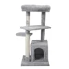 FURNIinspire Pet Tower Double Level Cat Tree Stand, Pet Tower Pet Furniture Kittens Activity Tower, Kitty Pet Play House, Gray, 15.7"*15.7"*31.4" -Outdoor Kitchen & Living GUEST 677c33c7 cda9 4aab 97f5 566ab1b66175