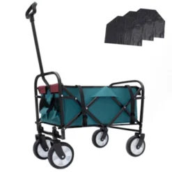 FURNIinspire Outdoor Serving Carts Minimeetall Multi-use Bag Foldable Heavy Duty Utility Cart Utility Wagon Grocery Cart, Cyan, 25.98"*17.32"*37.4" 11 FURNIinspire Outdoor Serving Carts Minimeetall Multi-use Bag Foldable Heavy Duty Utility Cart Utility Wagon Grocery Cart, Cyan, 25.98"*17.32"*37.4" -Outdoor Kitchen & Living GUEST 691e3a77 9e17 4fa8 bce9 f2ee0522945f