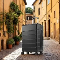 FURNIinspire Luggage 20 Inch Luggage Expandable Hardside Suitcase, Abs Durable Lightweight Travel Luggage With TSA Lock, Black , 9"*13"*21.5" 9 FURNIinspire Luggage 20 Inch Luggage Expandable Hardside Suitcase, Abs Durable Lightweight Travel Luggage With TSA Lock, Black , 9"*13"*21.5" -Outdoor Kitchen & Living GUEST 6a896034 cdc1 4c48 a5b2 42963cb9fe9b