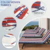 FURNIinspire Outdoor Seat Cushions 2pcs Outdoor Cushion Set Replacement, Red And Blue Stripes Seat Cushion, Multicolored, 74.4"*22.05"*2.76" -Outdoor Kitchen & Living GUEST 6a969e02 790a 4d58 906e e235170ab0f0