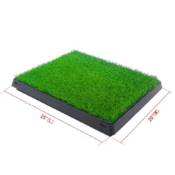 FURNIinspire Pet Crates And Houses, Indoor And Outdoor Pet Loo With Grass, Toilet Substitute, Suitable Size For Many Dogs, Green, 24.81"*20.08"*2.36" -Outdoor Kitchen & Living GUEST 6bc2dd0f b966 4fb9 9188 d9896a897985