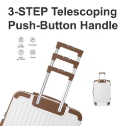 FURNIinspire Bag And Luggage Sets 3 Size Luggage Suitcases With Wheels, Hard Rolling Suitcase Set For Travel Business, Brown, 20.87"*11.81"*30.31" 10 FURNIinspire Bag And Luggage Sets 3 Size Luggage Suitcases With Wheels, Hard Rolling Suitcase Set For Travel Business, Brown, 20.87"*11.81"*30.31" -Outdoor Kitchen & Living GUEST 6bc8a4d6 e3a2 42f8 8bc3 6cfe9c041d16