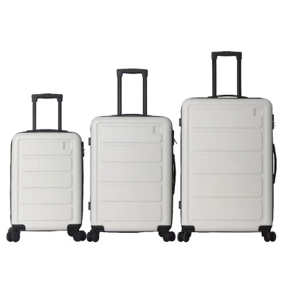 FURNIinspire Bag And Luggage Sets Hard Shell 3 Piece Suitcase Set, Travel Luggage Business Suitcases With Wheels, White, 19.88"*10.63"*29.92" 7 FURNIinspire Bag And Luggage Sets Hard Shell 3 Piece Suitcase Set, Travel Luggage Business Suitcases With Wheels, White, 19.88"*10.63"*29.92" - Image 5