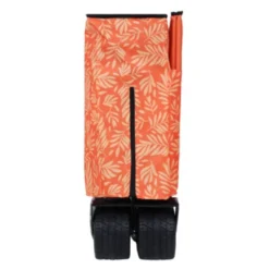 FURNIinspire Outdoor Serving Carts Colorful Heavy-Duty 480lbs Folding Wagon Cart With Bonus Picnic Mat All Terrain Wheels, Orange, 37.4"*23.03"*38.98" -Outdoor Kitchen & Living GUEST 7059a5f5 af94 49b0 a637 dfc470f9f0b1 1