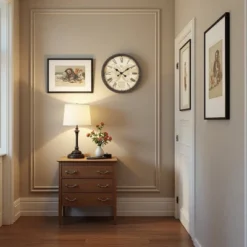 FURNIinspire Wall Clocks Round Living Room Roman Numeral Clock Decorative Hanging Clock Vintage Timepiece Home Decor, Brown, 20"*20"*2" 8 FURNIinspire Wall Clocks Round Living Room Roman Numeral Clock Decorative Hanging Clock Vintage Timepiece Home Decor, Brown, 20"*20"*2" -Outdoor Kitchen & Living GUEST 70b7d245 fedc 4d5b a38c 3206a8390fa2