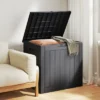 FURNIinspire Deck Boxes, Portable Storage Box With Waterproof Function For Patio Furniture, Garden Tools, All Weather Use, Black, 22"*17.1"*20.9" -Outdoor Kitchen & Living GUEST 7220996f 606d 4bc4 b89c 51db4fe74db1