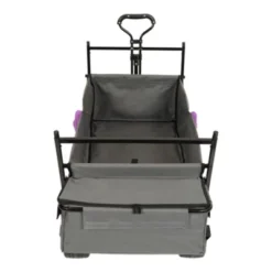 FURNIinspire Outdoor Serving Carts 480Lbs Collapsible Wagon With Canopy Lightweight Foldable Wagon With Mosquito Net, Purple, 45.28"*22.83"*38.78" -Outdoor Kitchen & Living GUEST 733a8c88 f7db 4f22 80bd 2d0476ba1fe6