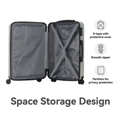 FURNIinspire Bag And Luggage Sets Hard Shell 3 Piece Suitcase Set, Travel Luggage Business Suitcases With Wheels, White, 19.88"*10.63"*29.92" 9 FURNIinspire Bag And Luggage Sets Hard Shell 3 Piece Suitcase Set, Travel Luggage Business Suitcases With Wheels, White, 19.88"*10.63"*29.92" -Outdoor Kitchen & Living GUEST 754e7abd c46c 402e 9feb f9ae0bf2eabe