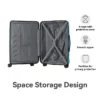 FURNIinspire Bag And Luggage Sets 3 Piece Textured Travel Luggage, Hard Suitcase Set With Wheels, Scratch-Resistant, Peacock Blue, 21.65"*13.19"*31.1" -Outdoor Kitchen & Living GUEST 76550089 91a1 4dad a711 2ce59bea96bb