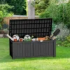 FURNIinspire Deck Boxes, 120 Gallon Waterproof Deck Box Lockable Storage Container For Patio Furniture, Garden Tools, Black, 54.3"*26.5"*24.2" -Outdoor Kitchen & Living GUEST 769dd7f8 0795 4cd8 8f5b 98aa4faa8698