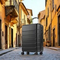 FURNIinspire Luggage 20 Inch Luggage Expandable Hardside Suitcase, Abs Durable Lightweight Travel Luggage With TSA Lock, Black , 9"*13"*21.5" 11 FURNIinspire Luggage 20 Inch Luggage Expandable Hardside Suitcase, Abs Durable Lightweight Travel Luggage With TSA Lock, Black , 9"*13"*21.5" -Outdoor Kitchen & Living GUEST 7923d3f4 a426 42df 9fc5 4b27707de8fe