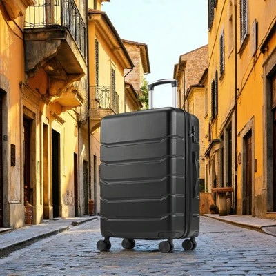 FURNIinspire Luggage 20 Inch Luggage Expandable Hardside Suitcase, Abs Durable Lightweight Travel Luggage With TSA Lock, Black , 9"*13"*21.5" 7 FURNIinspire Luggage 20 Inch Luggage Expandable Hardside Suitcase, Abs Durable Lightweight Travel Luggage With TSA Lock, Black , 9"*13"*21.5" - Image 5